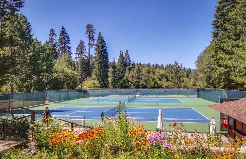 Tennis court at Tahoe Tavern Properties.