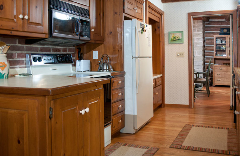 Cottage kitchen at The Shallows Resort.