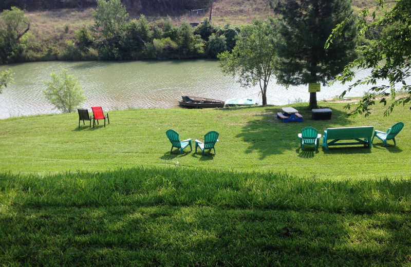 Beach at Creekside Camp & Cabins.