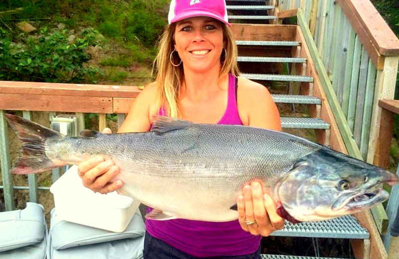 Fishing at King Salmon Lodge.