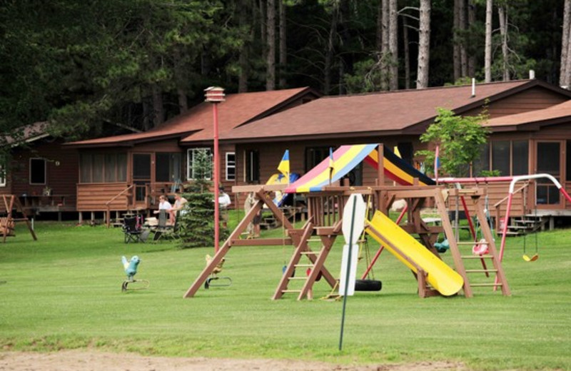 Playground equipment at Agate Lake Resort.