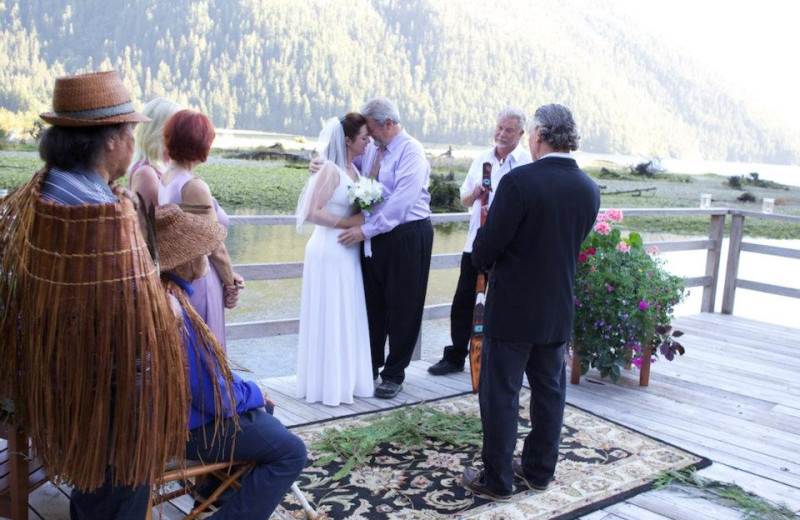 Wedding at Clayoquot Wilderness Resort.