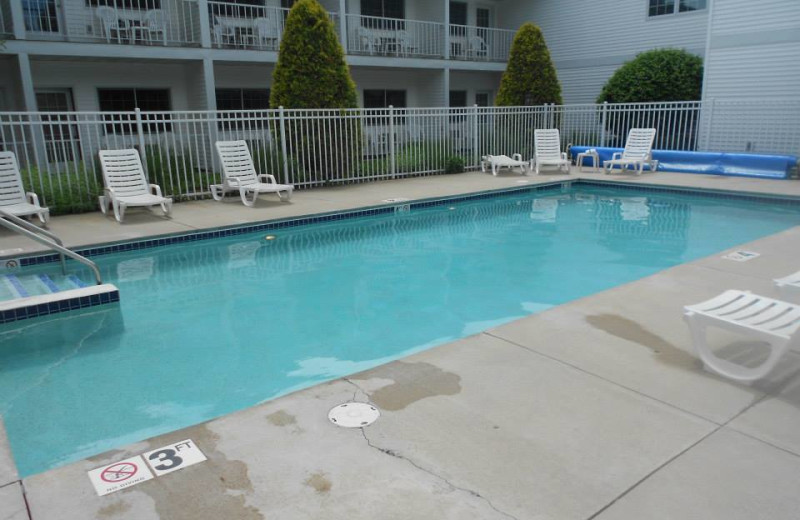 Outdoor pool at Homestead Suites.