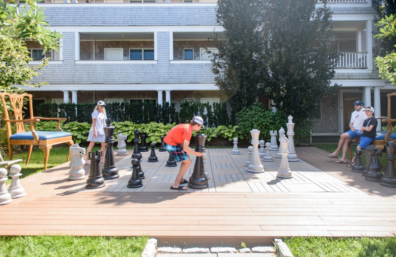 Giant chess at Winnetu Oceanside Resort.