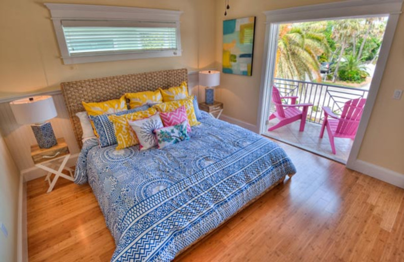 Rental bedroom at Anna Maria Vacations.