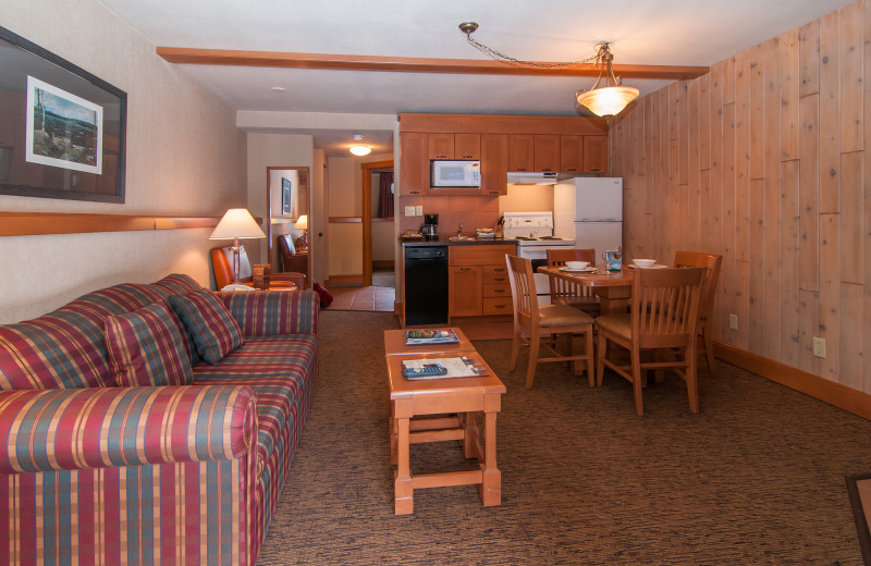 Guest room at Hidden Ridge Resort.