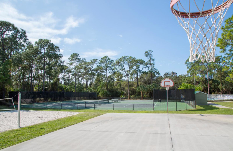 Tennis court at CNE Vacation Rental.