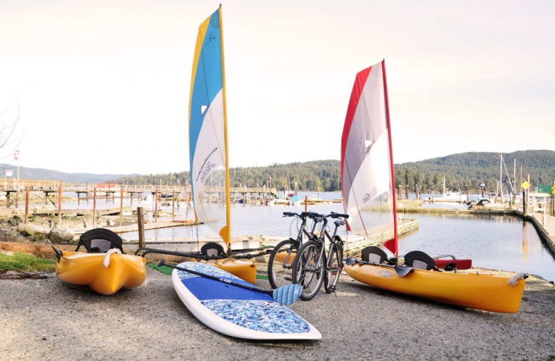 Beach at Sooke Harbour Resort & Marina.