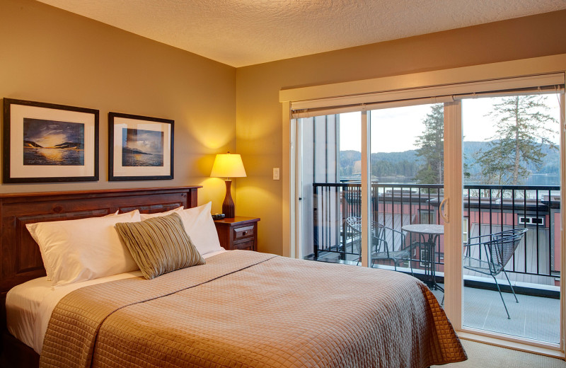 Guest room at Sooke Harbour Resort & Marina.