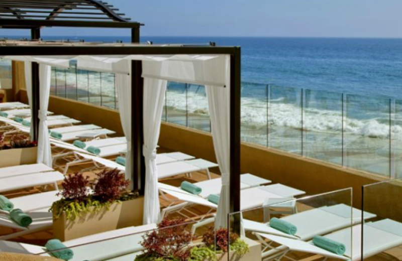 Sun chairs at Surf & Sand.