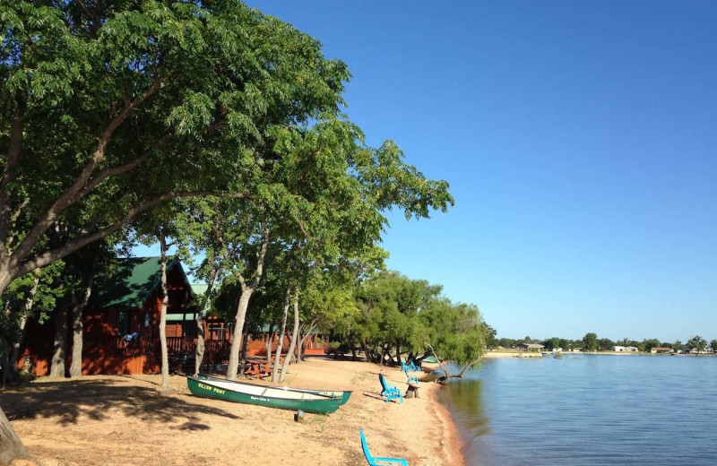 Beach at Willow Point Resort.