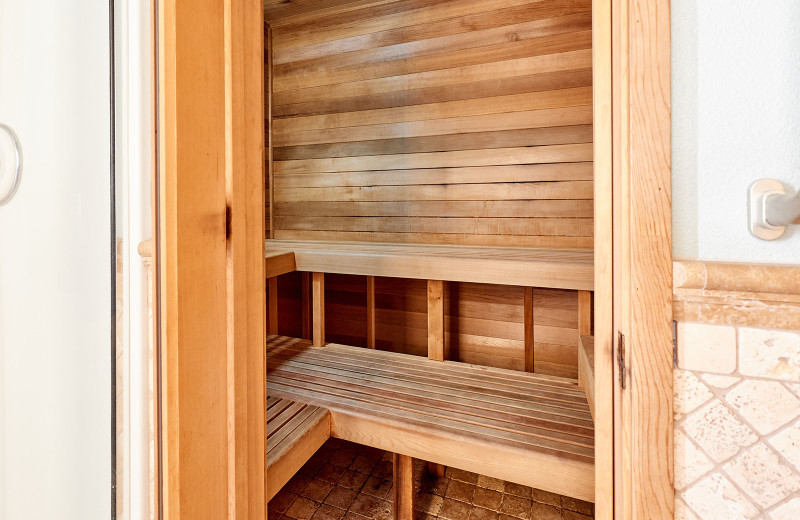 Sauna at Admiral's Beach Retreat.