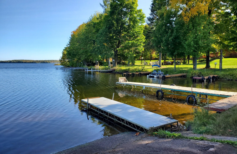 Lake view at Nelson Lake Landing Resort.