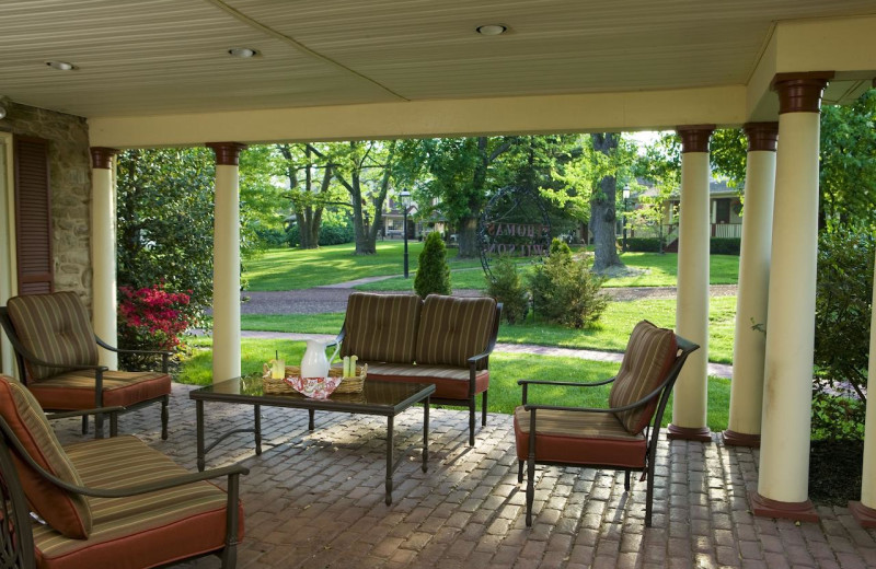 Patio at Joseph Ambler Inn.