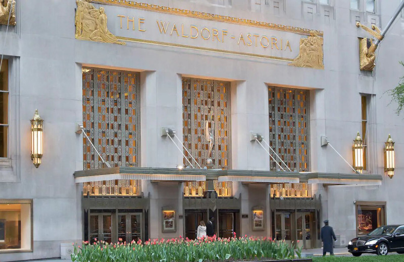 Exterior view of The Waldorf - Astoria.