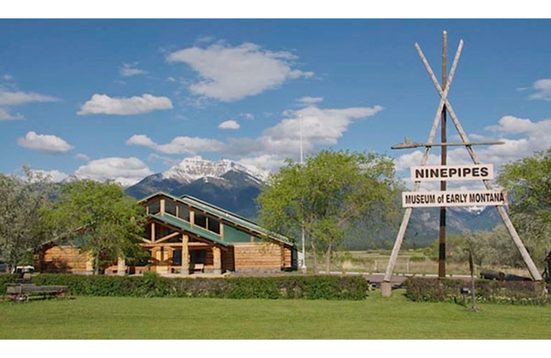 Exterior view of Ninepipes Lodge.