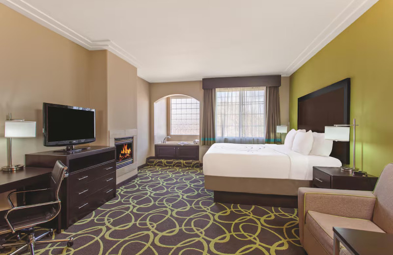 Guest room at La Quinta Inn