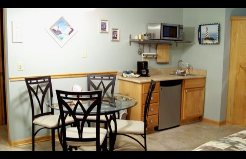 Suite accommodations at The Lighthouse Lodge.