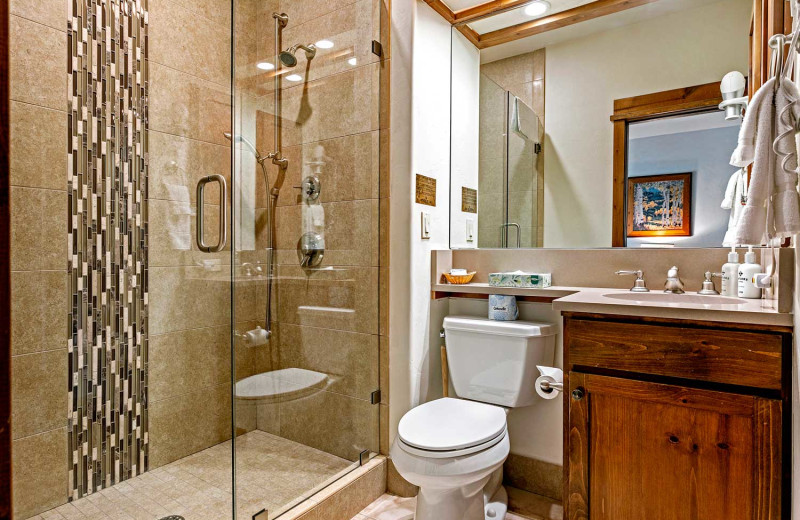 Guest bathroom at Antlers at Vail.