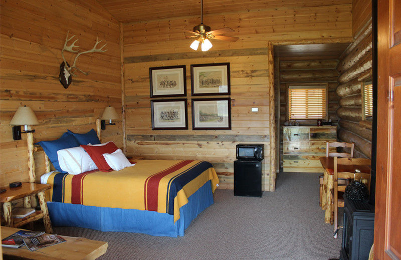 Guest room at Wood River Ranch.