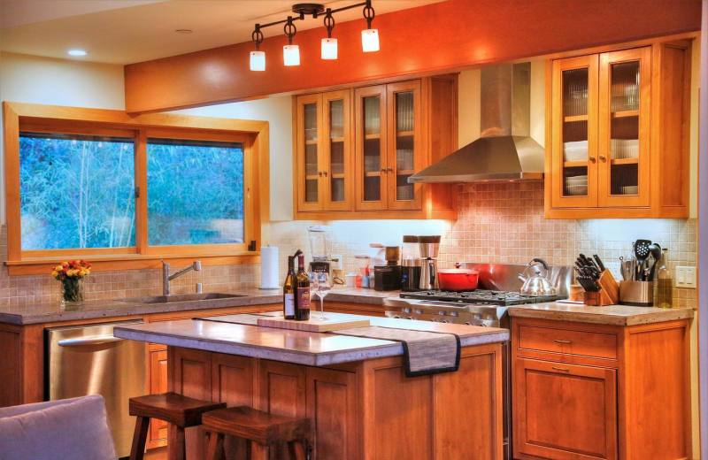 Rental kitchen at Woodfield Properties.