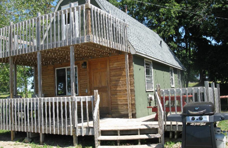 Cabin exterior at Lake Reno Resort.