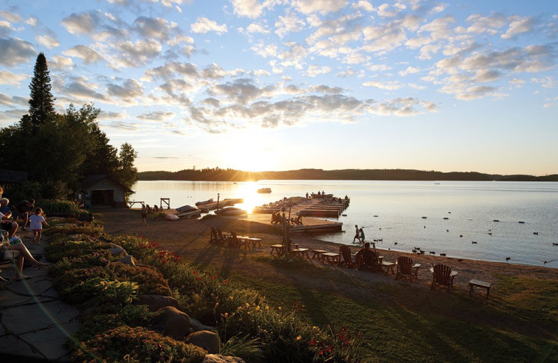 Beach at Gunflint Lodge.