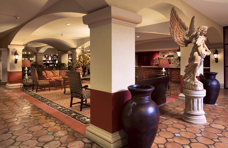 Lobby at Hotel Encanto.