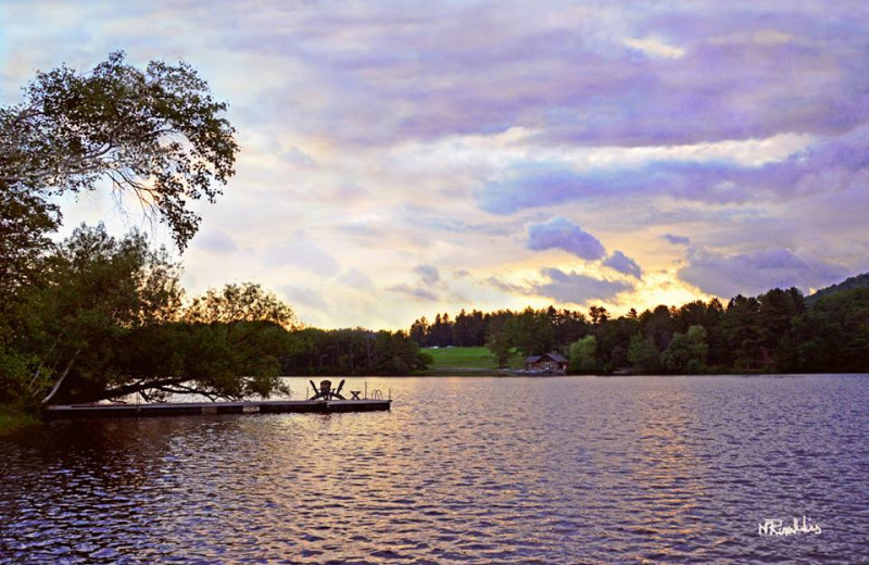 The lake at Skytop Lodge.