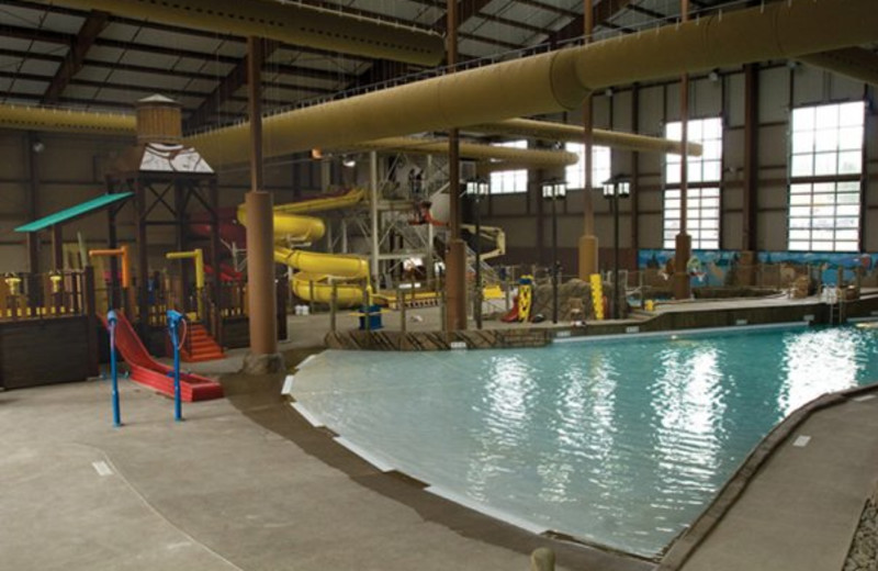 Indoor water park at Hope Lake Lodge & Indoor Waterpark.