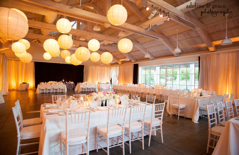 Wedding reception at Solage Calistoga.