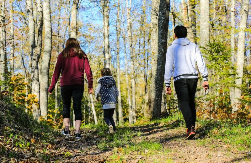 Hiking at Wilderness Resort Cabins & Campground.