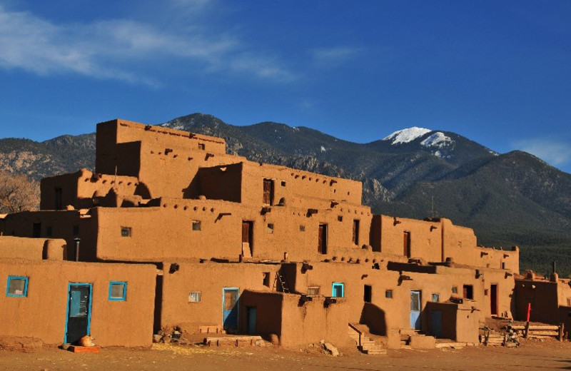 Taos Pueblos near Inn on La Loma Plaza.