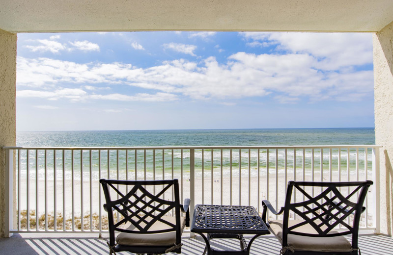 Rental balcony at Perdido Skye Resort.