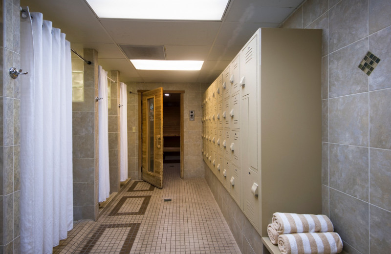 Locker room at Stoneridge Resort.