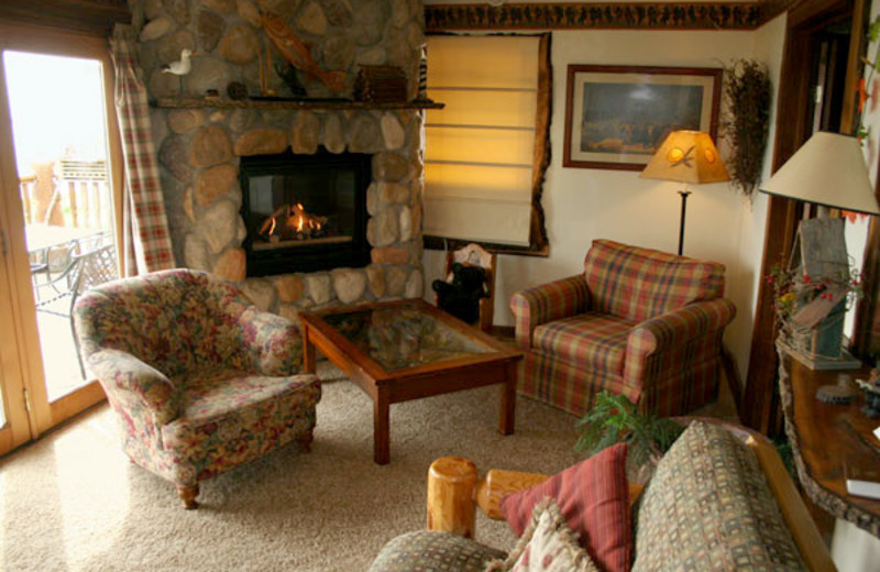 Cottage living room at The Inn on Gitche Gumee.