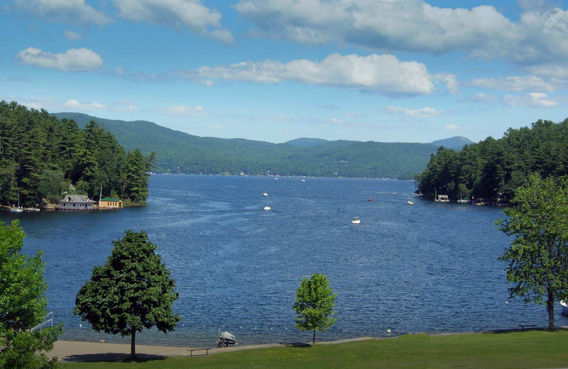 Lake view at Dunham's Bay Resort.