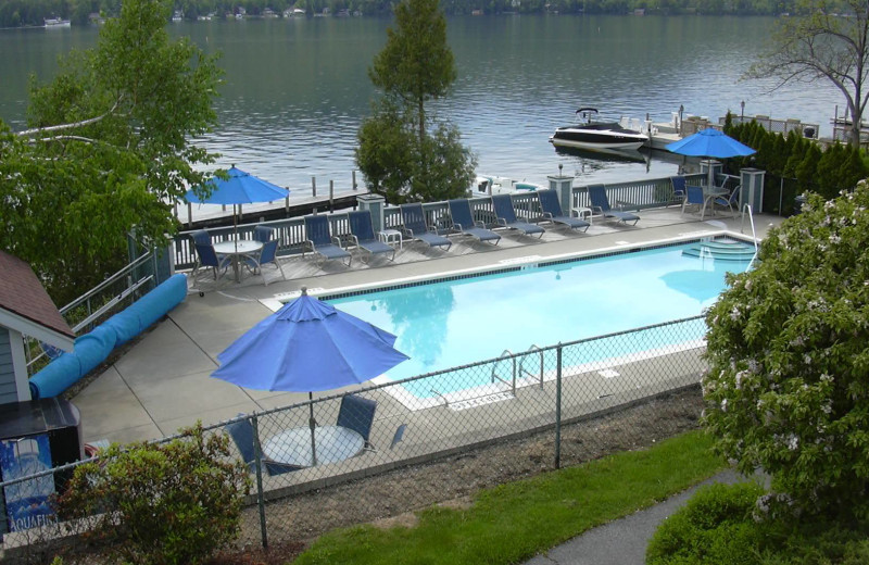 Outdoor pool at The Quarters at Lake George.