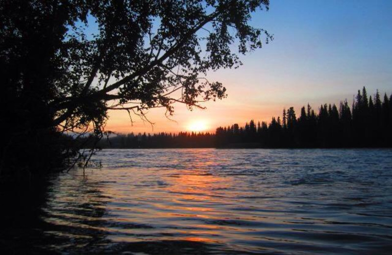 Sunrise at Kenai Magic Lodge.