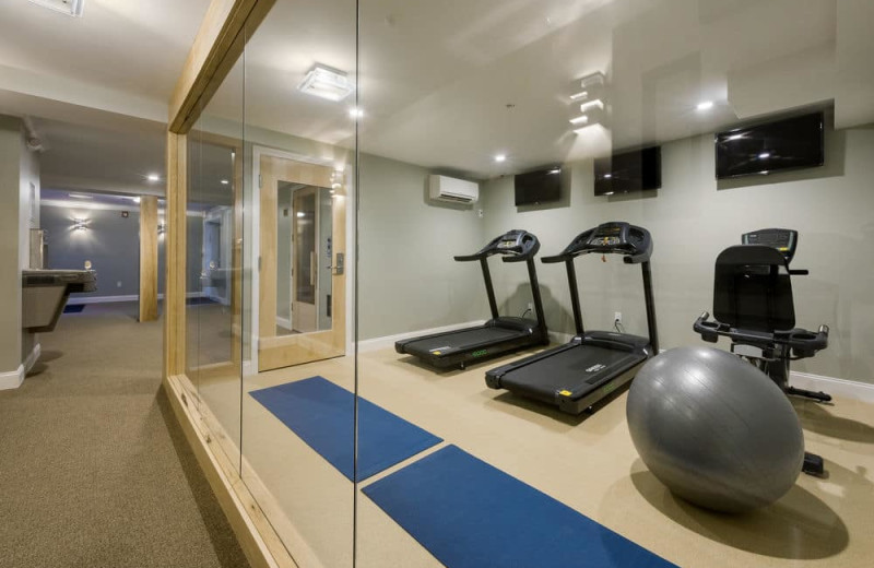 Fitness room at Center Harbor Inn.