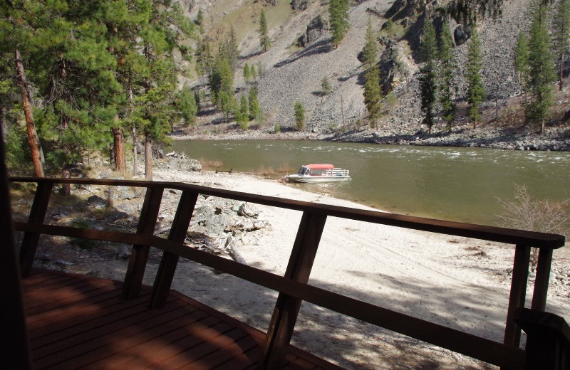 Balcony view at Salmon River Tours.
