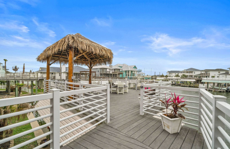 Rental deck at Gary Greene Vacation Rentals.