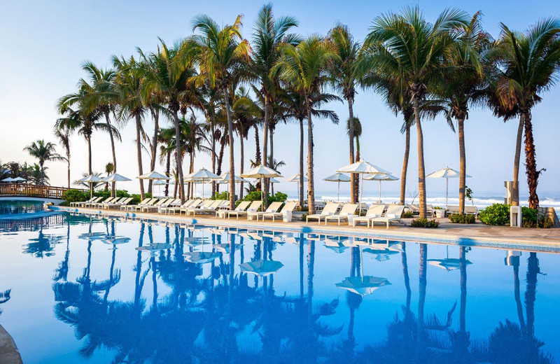 Outdoor pool at The Grand Mayan.