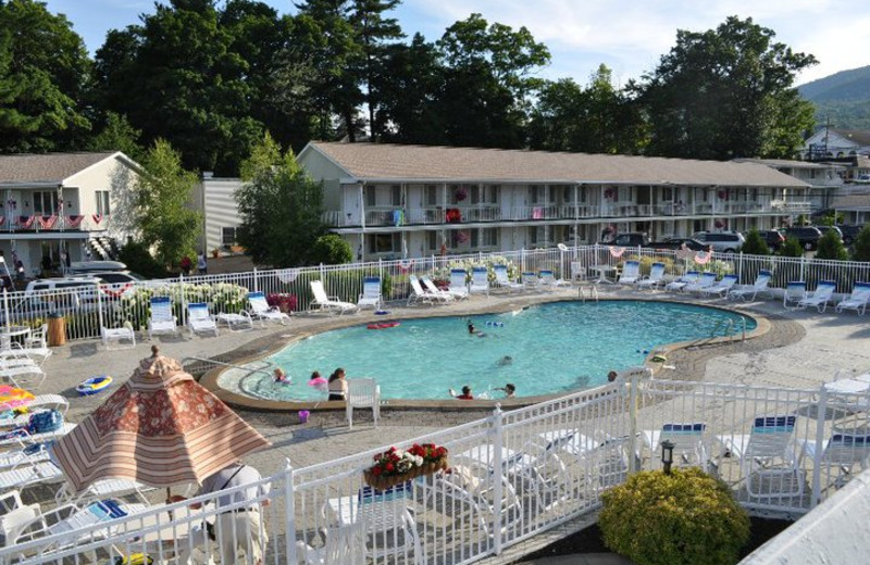 Outdoor pool at Marine Village Resort.