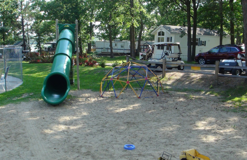 Playground view at Moonlight Bay Resort.