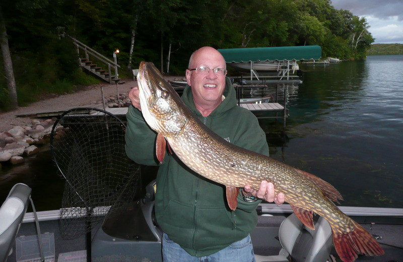 Muskie fishing on East Silent Resort.
