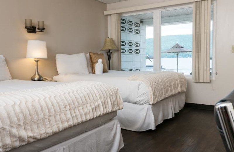 Guest room at The Georgian Lakeside Resort.