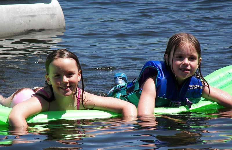 Swimming at White Manor Resort.