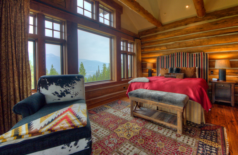 Rental bedroom at Big Sky Luxury Rentals.