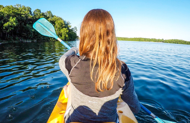 Kayaking near Perham Oasis Travel Plaza.